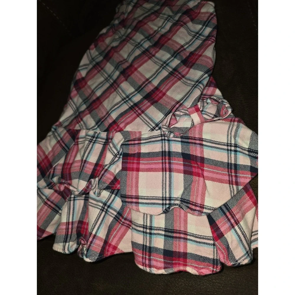 Gymboree outlet new york girl plaid dress size 6 and 2 tops dog size 7